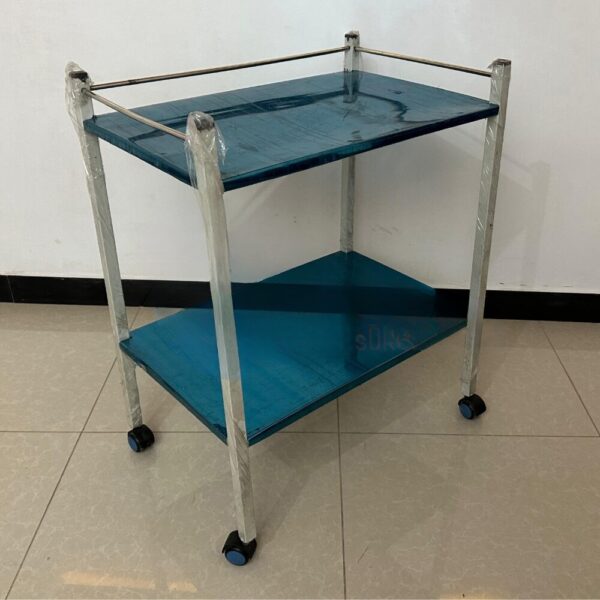 Instrument Trolley Stainless Steel with Painted Legs - Image 2