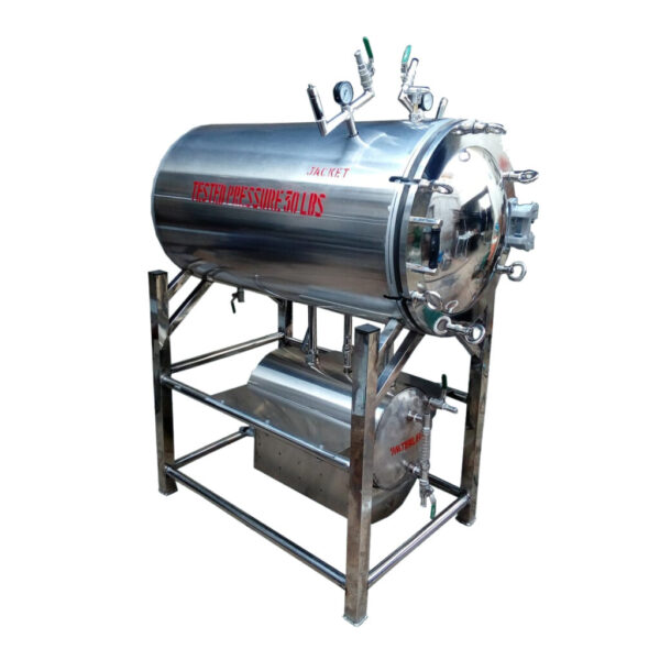 Horizontal Autoclave Double Chamber Full Premium SS