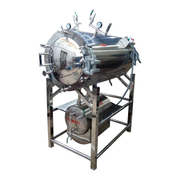 Horizontal Autoclave Double Chamber Full Premium SS - Image 4