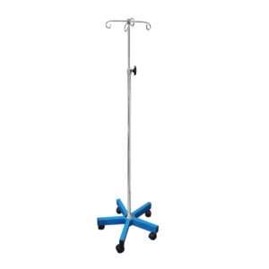 IV Pole SS with Degi Painted Base 4 Hooks (ANS-IV-4)