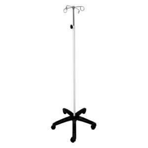 IV Pole Painted with Plastic Base 4 Hooks (ANS-IV-5)
